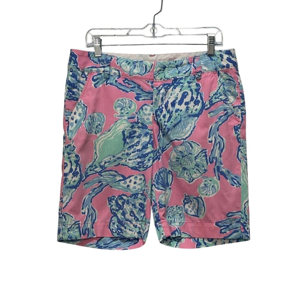 LILLY PULITZER Chipper Bermuda Shorts Size 8 Barefoot Princess Preppy Resortwear